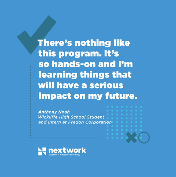 #NextWorkNEO intern Anthony on his experience working with the team at Fredon Corporation in Mentor.
