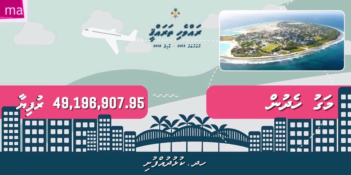 beneymv's tweet photo. #RaeesYameen ge Za’amathuga | Hdh.Kulhudhuffusi
• Zamaanee Fenvarah Maguthah Hedhun. Mi Kamah Dhaulathuge Budget Vanee 49,196,907.95 RF Haradhu Kurevifai.
#SukuriyyaRaeesYameen
#RY2018 https://t.co/xSJABR9jmO