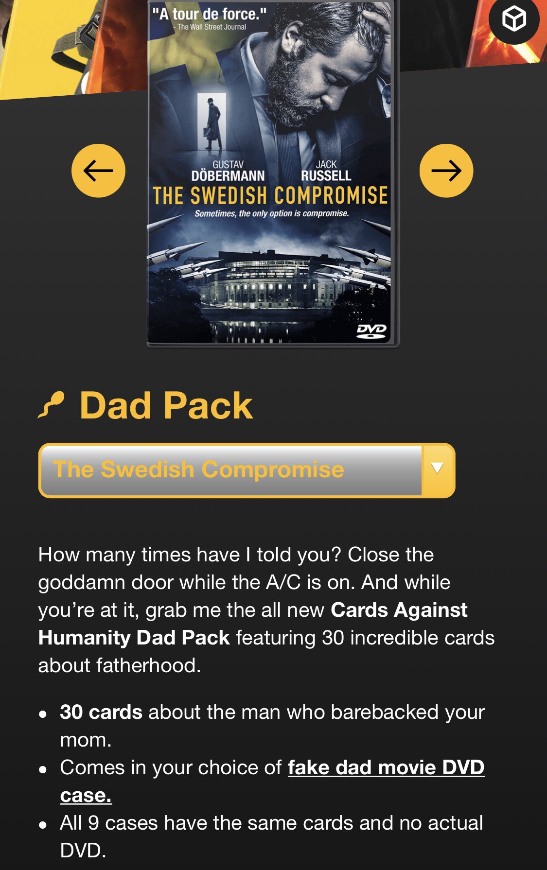 Microplay Newmarket On Twitter Cards Against Humanity Dad