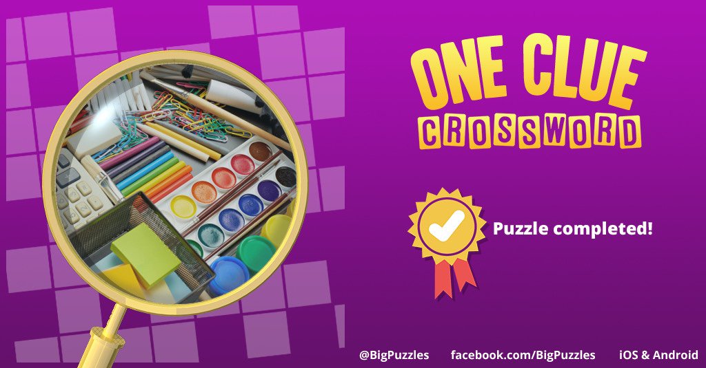 I completed a puzzle in One Clue Crossword. Play now for free!
onecluecrossword.com #OneClueCrossword