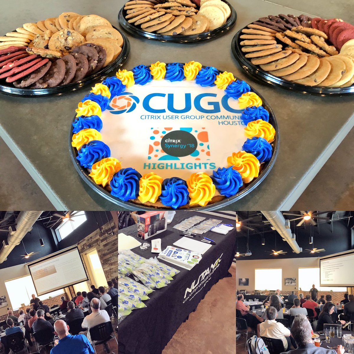 jasonsamuelme's tweet photo. #myCUGC Houston Q2 covering #CitrixSynergy, #Nutanix, &amp; more needed overflow seating!  Mark your calendars for #Citrix App Layering "Master Class" level info from .@RonOglesby in September &amp; deep #CitrixSecurity from .@MartinZugec in December!  We're gonna need a bigger boat. 😅 https://t.co/QNIxbO2A3A