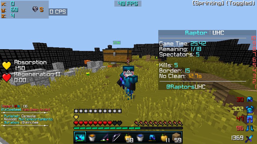 zTrippy05's tweet photo. GG Win en @RaptorsUHC dos wins en el mismo server seguiditas :v dedica3: @HunterssClan https://t.co/afaW9SDiwY