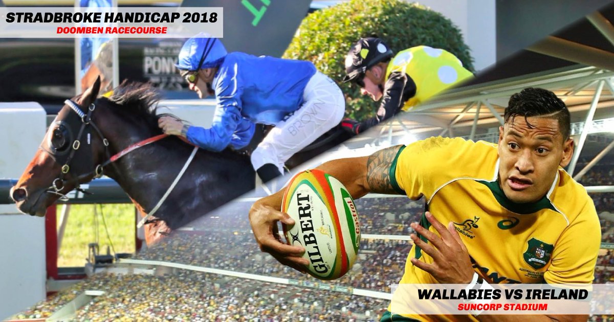 BlacknWhiteCabs's tweet photo. An action-packed day of sport in Brisbane today! If you’re headed along to Doomben or Suncorp (or both 😉), book your ride now on 133 222 and don’t miss a second of the action! #doomben #suncorp #Wallabies #stradbroke #sport #brisbane #taxi #stuffsurges https://t.co/uRSgm9Tcp4