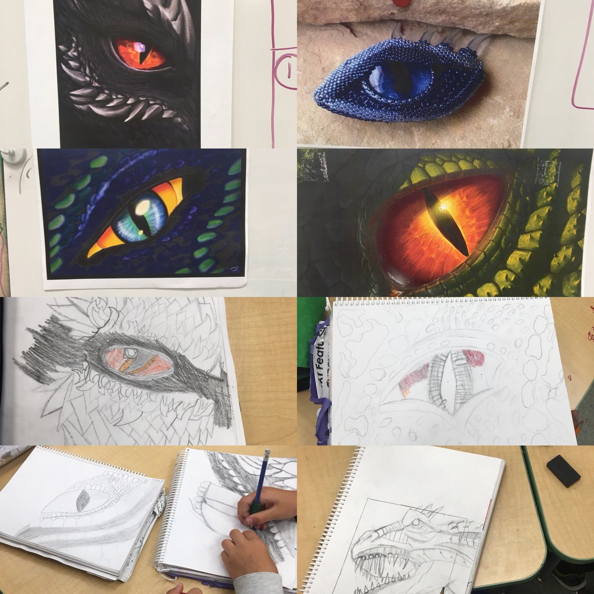 RSChaperon's tweet photo. We have been working on our sketching skills and adding lots of detail.  We have some talented kiddos in rooms 12/13!! https://t.co/x6rFi4zI1v
