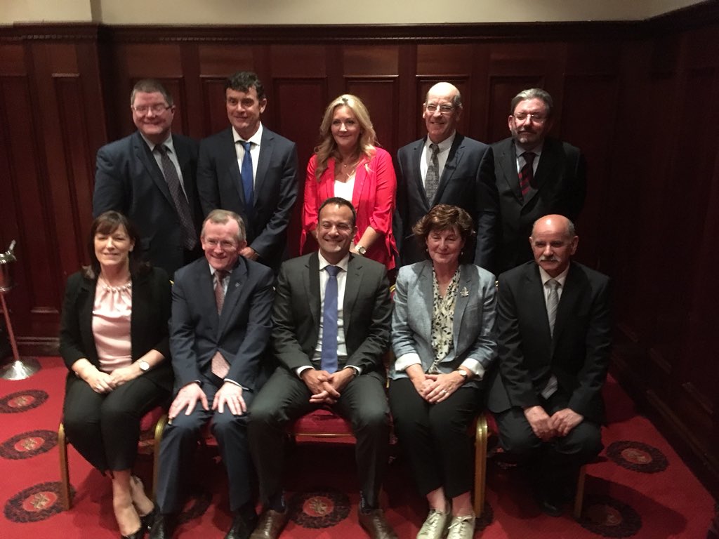 LeoVaradkar's tweet photo. Wrapping up today’s events by meeting the CEOs of the Irish cross border bodies in Newry. Already looking forward to my next trip to Northern Ireland https://t.co/J3aKlERhrC