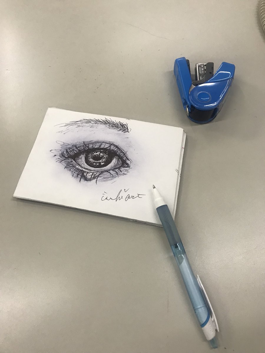 Uzivatel イッシー Na Twitteru 悪戯書き B Issssshiart ボールペンアート 涙 目は口ほどにものを言う 悪戯書き 絵が好きな人と繋がりたい イッシーアート