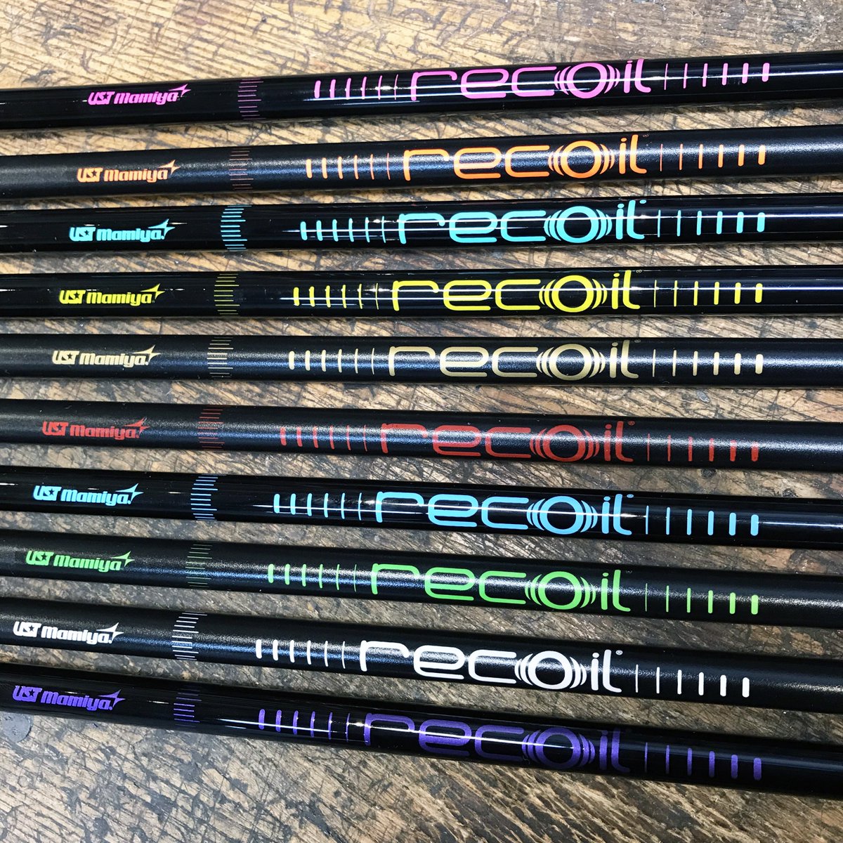 clubchampmedia's tweet photo. Time to stand out on the golf course. ποΈ Add @USTMamiya custom colored Recoil Prototype shafts to your golf bag. π¨
#Golf #ClubChampionGolf #CustomFitting #CustomClubs #RecoilCustom #USTMamiya https://t.co/UEQ3O063Ql