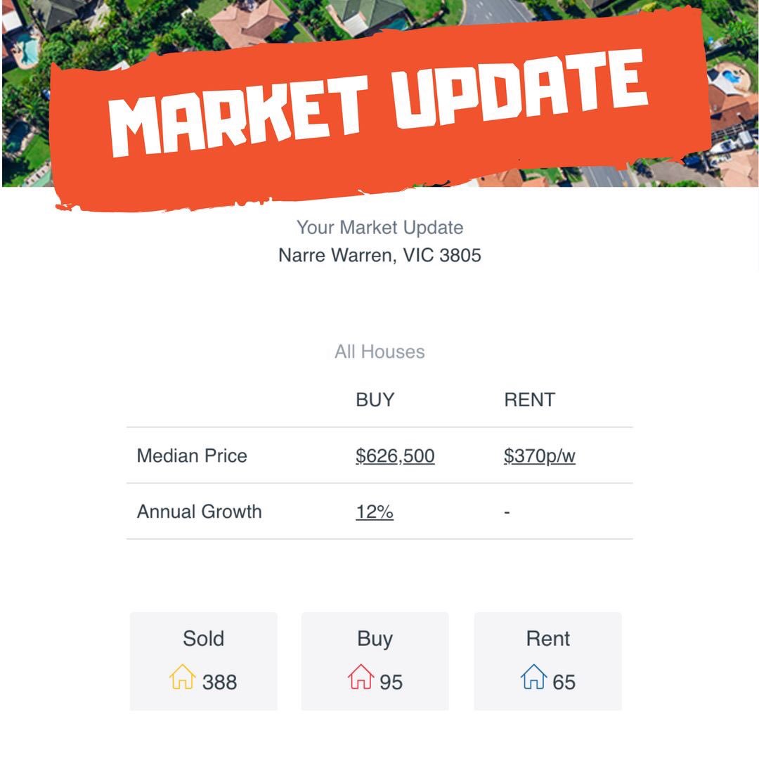 May market update for Narre Warren. #onlyestatesgents #realestate #marketreport #may