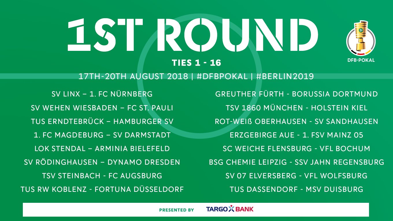 The Dfb Pokal On Twitter And Here It Is In Full The Dfbpokal