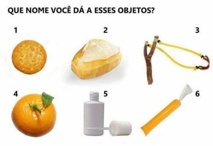 GoldGraphics123's tweet image. 1 bulacha 

2 pão

3 baladeira

4 laranja ou tangirina 

5 corretivo 

6 dida