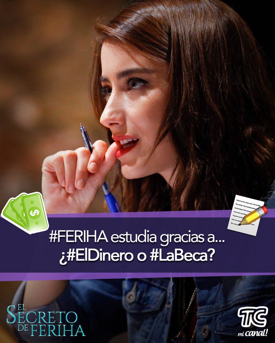 tctelevision's tweet photo. 💬 La respuesta es, ¿#ElDinero 💰 o #LaBeca 📋? A las 22H30: Sigue disfrutando de la novela #1 de las noches.
¡No te pierdas #ElSecretoDeFeriha 📋! https://t.co/Ha7M1RUfHU