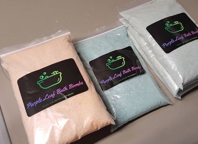 ItsSarahGPDX's tweet photo. @PLBathBombs has new items!! These are their popular Soaking Salts which are great for soaking your feet, body, hands anything 💜 Catch Purple Leaf at the Portland Saturday Market This Weekend! https://t.co/oQjZtENLft