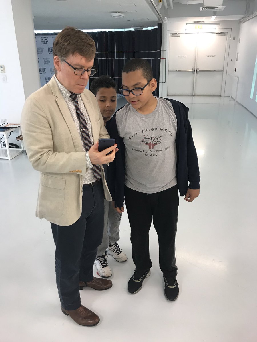 CSDClaudia111Q's tweet photo. Celebrating our amazing scholars at The Museum of the Moving Image! Their film is a finalist and we couldn’t be prouder! @DionneJaggon @Zone126Queens Thanks to Mike Hickey and Corrine for the opportunity! #CS111Q https://t.co/2GzZ3NRMhP