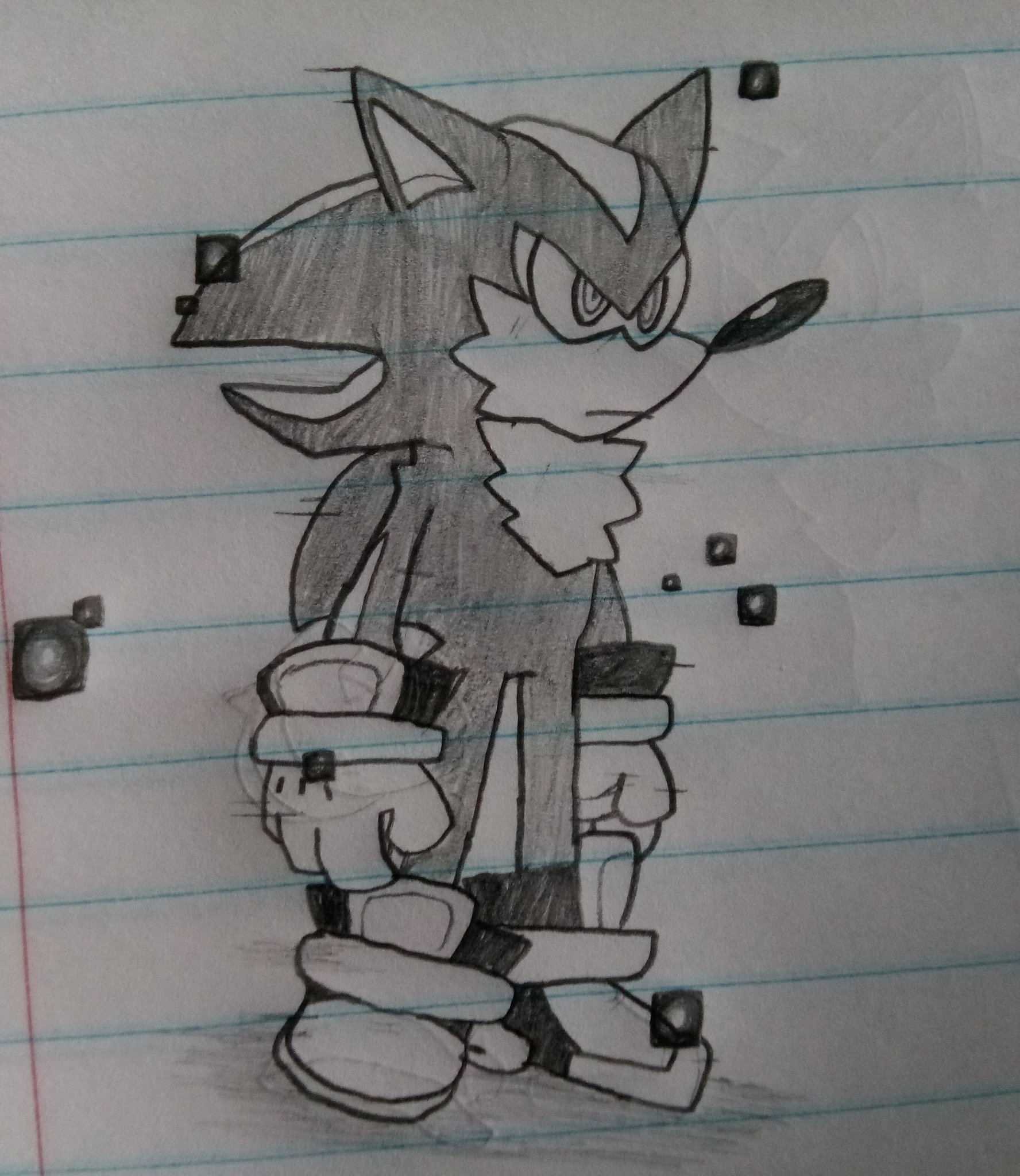 I draw stuff — I felt drawing fleetway sonic while listing to