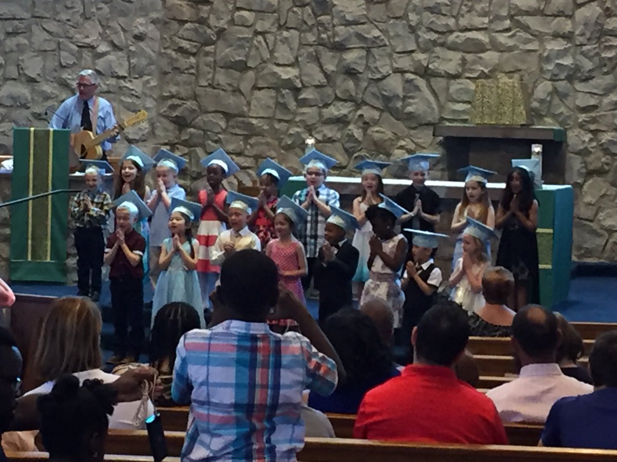 DianaRThompson's tweet photo. Saint Eugene kindergarten  graduation https://t.co/iUyb8wQiVm