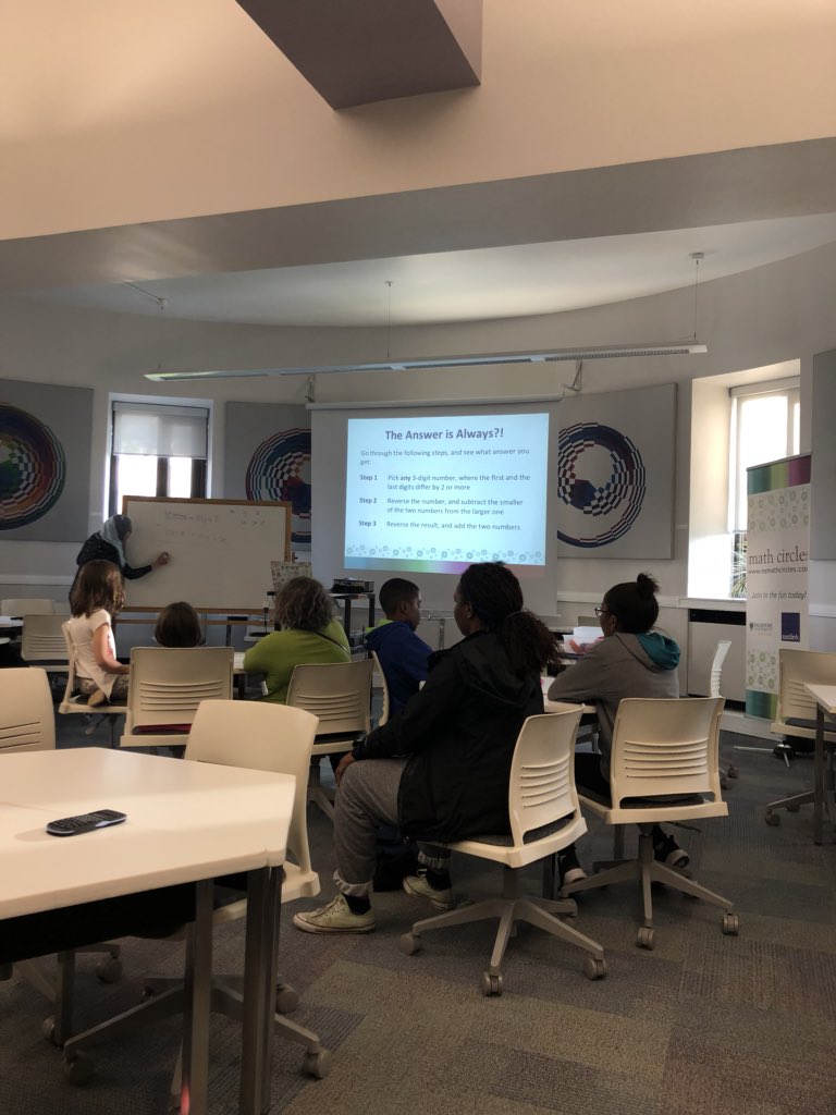 Mathematicspro's tweet image. We are @NSMathCircles @CitadelHS we are being challenged by algebra and some very young students are outshining us! 🌟 #FunAnyway #Thereispizza