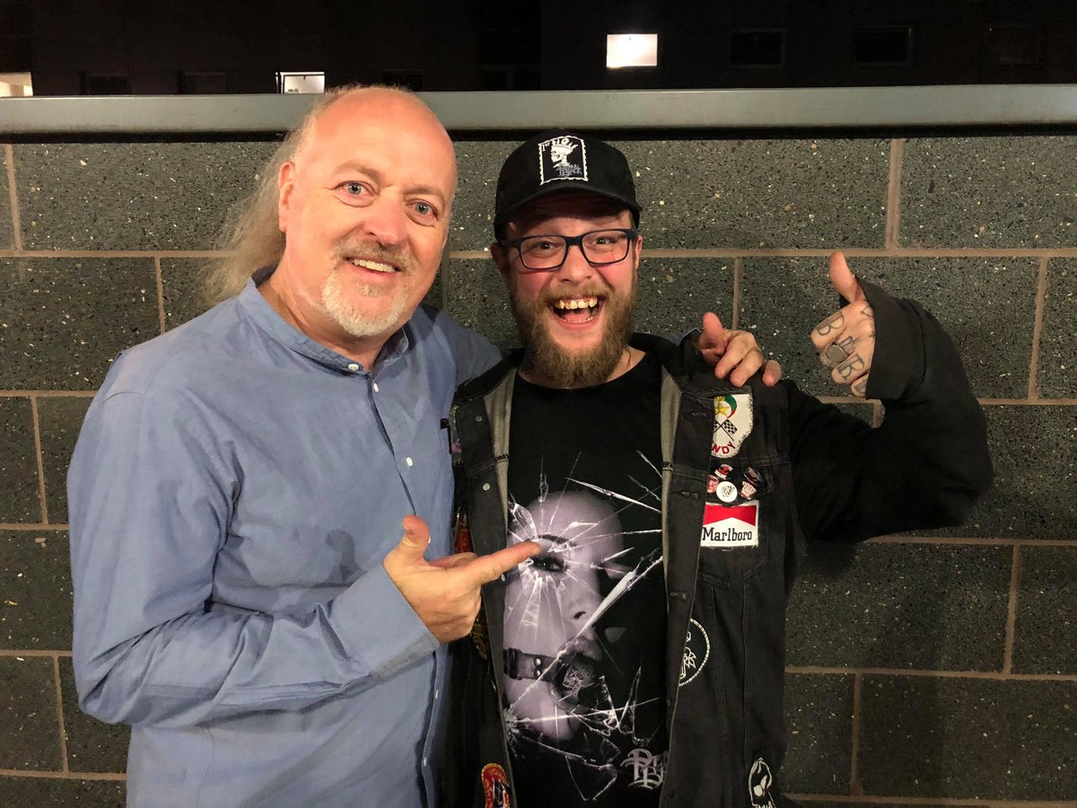 _BlackFalcon_'s tweet image. So we bumped into an old friend! Thanks @BillBailey for an awesome evening!