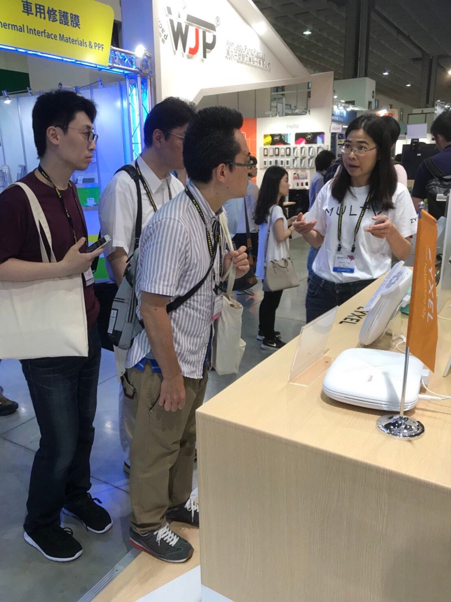 zyxel's tweet photo. Last day of #COMPUTEX !  
Make sure to stop by booth I0108 at the Taiwan Excellence Pavilion and say hello, we'd love to show you how to eliminate annoying WiFi dead spots with Zyxel’s new WiFi system, Multy X. https://t.co/6CBNw6LHlT

#2018Computex #Mesh #WiFi #Multy #MultyX https://t.co/gCH7dMuDf0