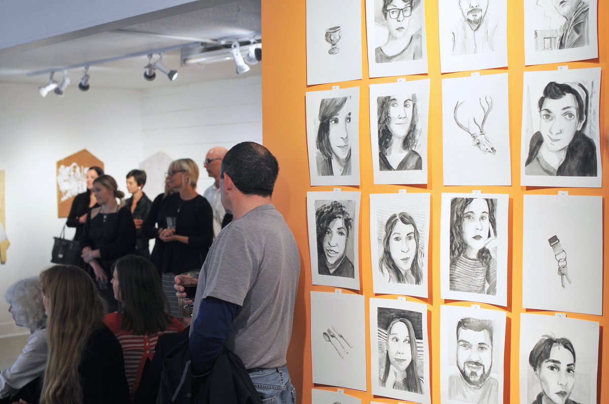 Slide_Room's tweet photo. What a fantastic turn out we had at the opening of the VISA graduation exhibition in the Slide Room Gallery: VERGE! Thank you everyone for coming and supporting these artists! 

https://t.co/mMYL3i3tHP

#yyjarts #yyj https://t.co/3HfDBlyBY6