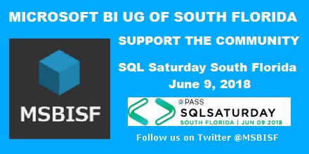 MSBISF's tweet image. TOMORROW #sqlSaturdaySoFla
RSVP &amp;gt;&amp;gt; bit.ly/2JdGHhN &amp;lt;&amp;lt;

Follow Us: Twitter @MSBISF
#sqlfamily #sqlazure #azure #PowerBI #sqlserver #alwayslearning #ArtificialIntelligence #BigData #mssql #AzureDatabricks #DataPlatform #Cloud #AI #Data #TSQL #ML #DataScience #coding #DevOps