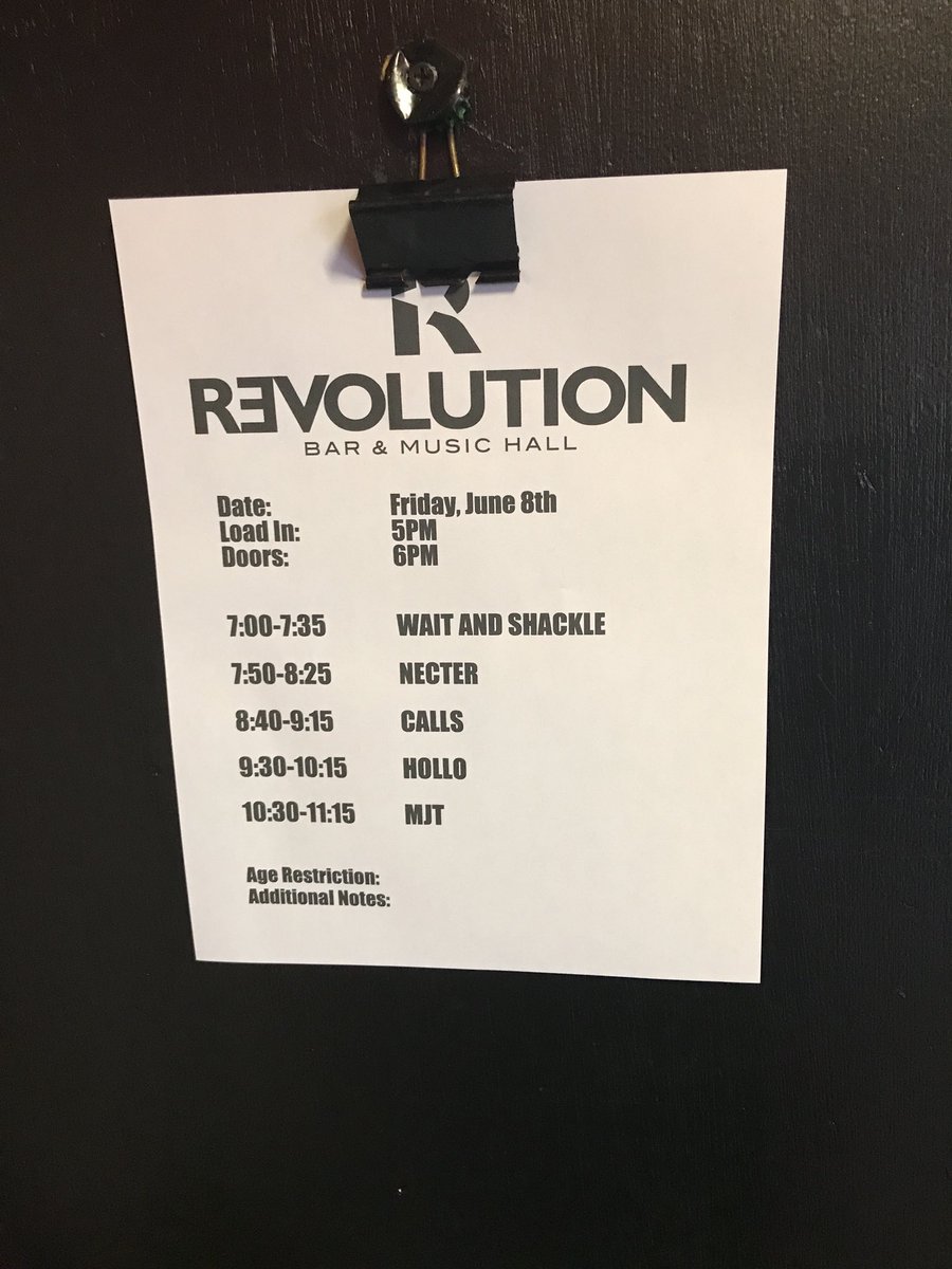 Wait and Shackle is on RIGHT NOW!