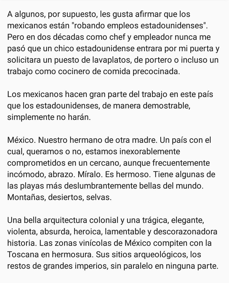 ngelsilvaf's tweet photo. Carta de Amor de Anthony Bourdain a México ❤ 👏👏 https://t.co/P5Bbyn6xfE