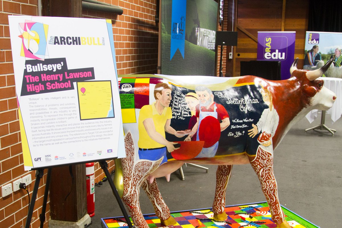 Art4ag's tweet photo. #archieauction. The Henry Lawson High School has two of their prize winning #archies up for sale today GET YOUR BID IN  https://t.co/RdDrFvXvT7 #betteronbeef #cottonlove  #agchatoz @Sam_Grains @RichardMcLellan @ShaunCoffey @farmingforever @AustWomenInAg #youthinag #YouthVoices18 https://t.co/kXKhRWxCrT