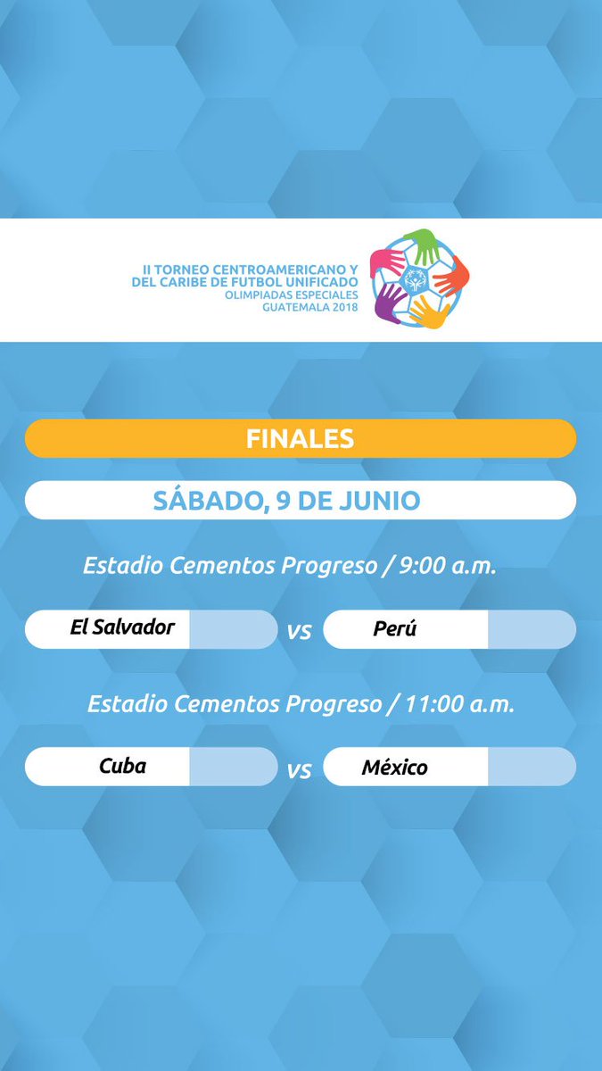 OEamericalatina's tweet photo. Disfruta de los resultado del II Torneo Centroamericano y del Caribe de Fútbol Unificado, Guatemala 2018. #OETorneo #EligeIncluir https://t.co/s28Ie2kuyS