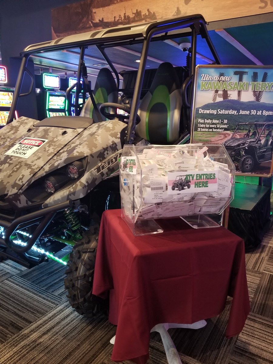 SWBCasino's tweet photo. I think we need a bigger drum! 🤩😍🤗😂🤣 Someone will win an ATV on June 30th, at 8pm. Do you have your entries in? #shoalwaterbay #tokelandwa #atv https://t.co/VnENQFJ2i0