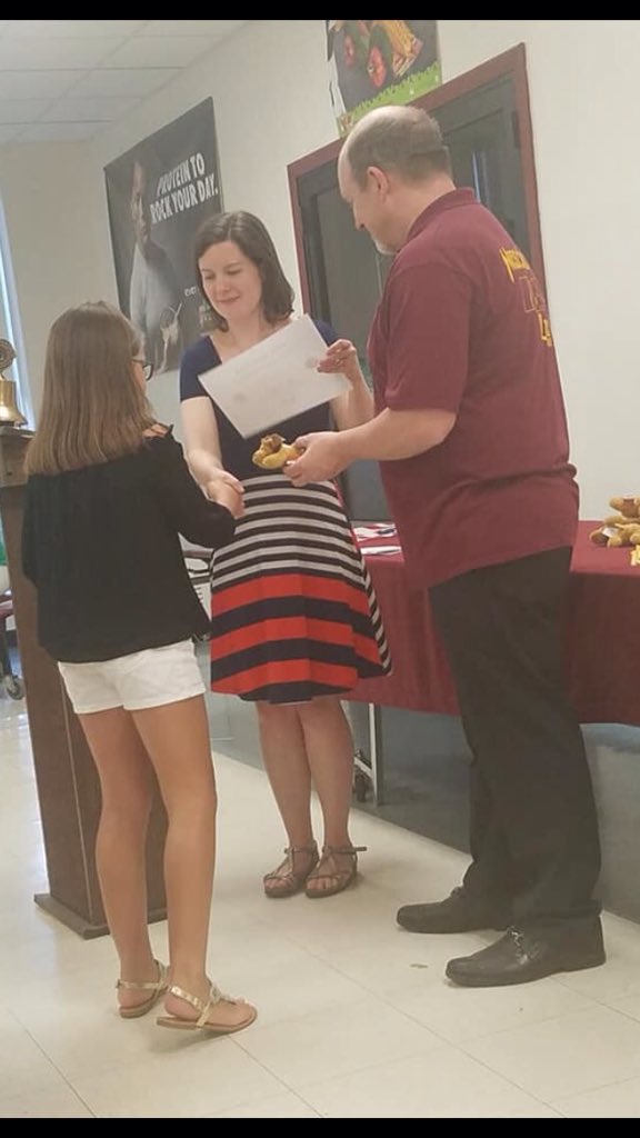 Little_Leos's tweet photo. The Little Leo's Dinner is proof we are a family of service:  the WB Lions Club served dinner. The Leo's  Club inducted their new officers for a new year of service. We thanked our Little Leo's with a certificate, a paw patch for their years of service, and a lion.  #wbwildcats https://t.co/us9j0NLLW1