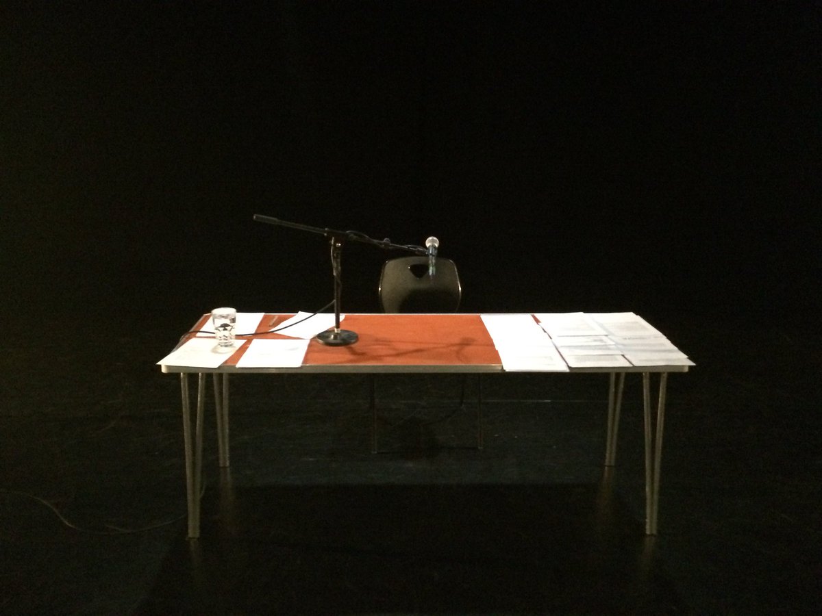 BicknellLes's tweet photo. Just back from the gloriously disturbing #christopherbrettbailey #pulse18 @NewWolsey assaulted by language used with precision #goseenow - be careful he will make you think https://t.co/Dct9DGSNO8
