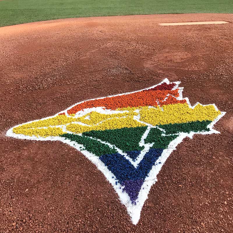 BlueJays's tweet image. ❤️🧡💛💚💙💜 #PrideNight