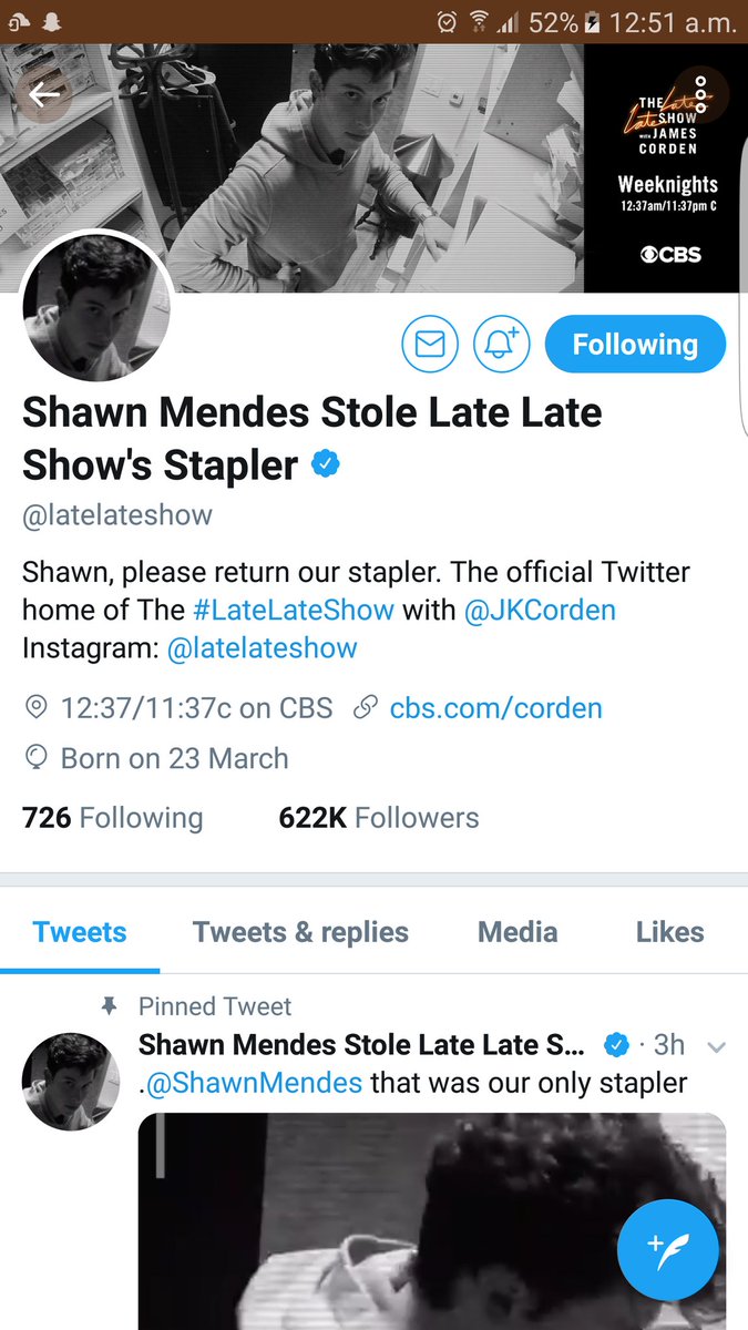 The Late Late Show on Twitter "So James' stapler wasn't enough, eh? https//t.co/liq5ADt2aG"