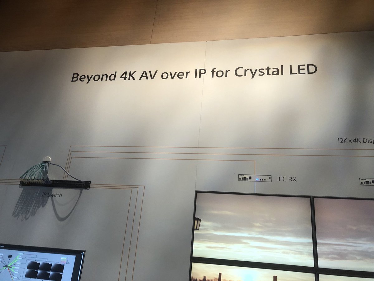ZeeVeeInc's tweet photo. Joe Chordas (@SeenOnTheRoad) & Garth Leach (@garthwleach) were checking out the @SonyProUSA booth when they discovered some of our #Zyper4K encoders powering their Crystal LED displays! @SDVoE #flexibleav #AVTweeps #InfoComm18 https://t.co/l2N2RDkgKk