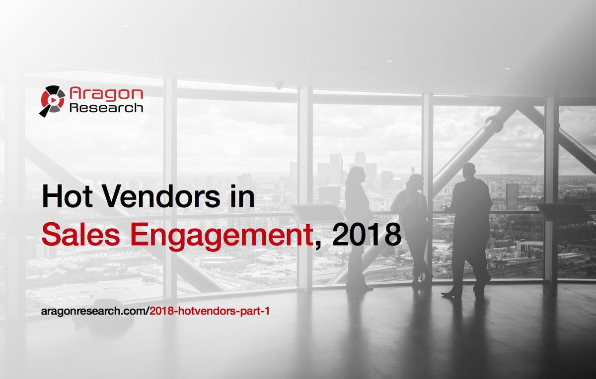 AragonResearch1's tweet photo. The Hot Vendors in #Sales Engagement report identifies five vendors that are offering more solutions to enterprises. Congrats to @Highspot, @OlonoAI, @outreach_io, @VanillaSoft, &amp; @DealHubIO. https://t.co/rJg3teSWEx #HotVendor18 https://t.co/xSvhMq5jFz