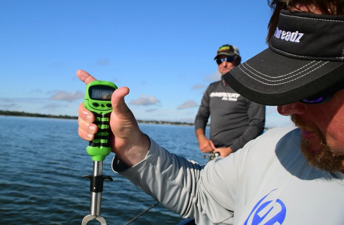 jtkenneyfishing's tweet photo. There's numbers we don't like such as taxes and bills - then there's numbers we do like, such as double digits on my Gambler Lures #DigitalCullingScale!
#FishPalmBay #HappyPlace https://t.co/eXfG0MX4of