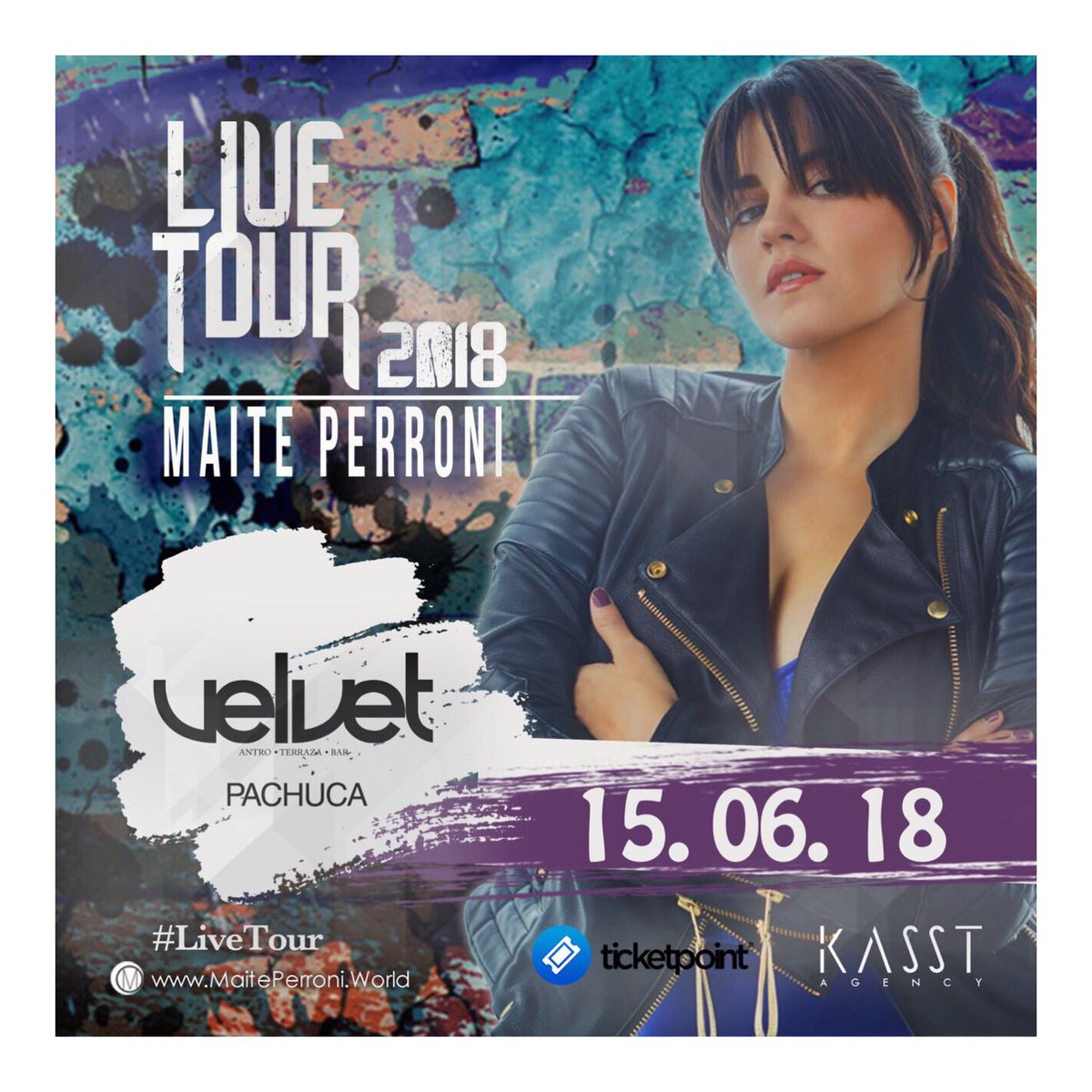 maiteperroni's tweet photo. Mi México 🇲🇽 lindo y querido 💜💜💜💜... El #LiveTour2018 esta por iniciar!!! Los veo en Velvet Pachuca el 15 y en Velvet Tula el 16 de Junio para q pasemos una noche de puro baile 💃🏼🎶🤗🍀

•Pachuca: https://t.co/diOL96DecA

•Tula de Allende: https://t.co/8NRWsC1uPZ https://t.co/1fgdNmnT8X