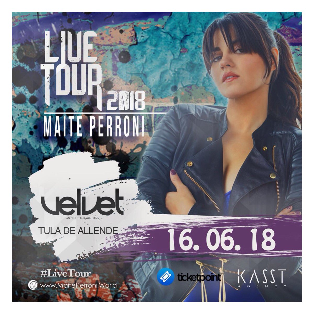 maiteperroni's tweet photo. Mi México 🇲🇽 lindo y querido 💜💜💜💜... El #LiveTour2018 esta por iniciar!!! Los veo en Velvet Pachuca el 15 y en Velvet Tula el 16 de Junio para q pasemos una noche de puro baile 💃🏼🎶🤗🍀

•Pachuca: https://t.co/diOL96DecA

•Tula de Allende: https://t.co/8NRWsC1uPZ https://t.co/1fgdNmnT8X