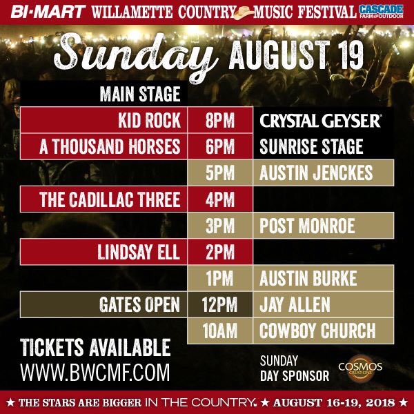 Here it is folks, your Official Daily Artist Lineup for #bwcmf2018! 🎉