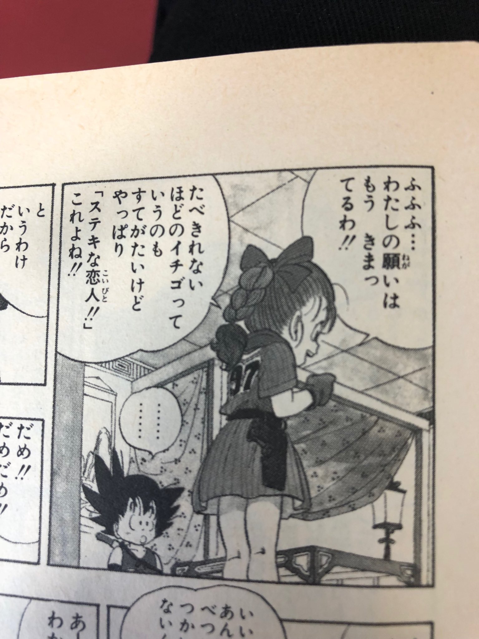 ロミオ ドラゴンボール1巻 ドラゴンボールが集まった時のブルマの願い 叶ってるやん 艸 ベジータと仲良くね T Co Yb69b4fejq Twitter