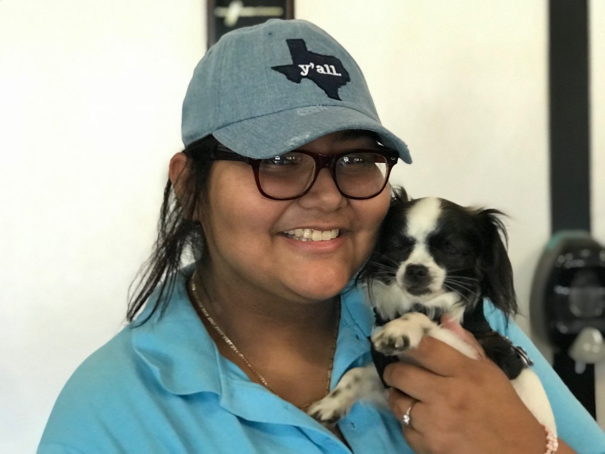 PPRCuster's tweet image. We consider our pups and your pups as FAMILY! Erica loves her fur baby Jasper! 💕☺️🐾🐶😍 #mypetparadise