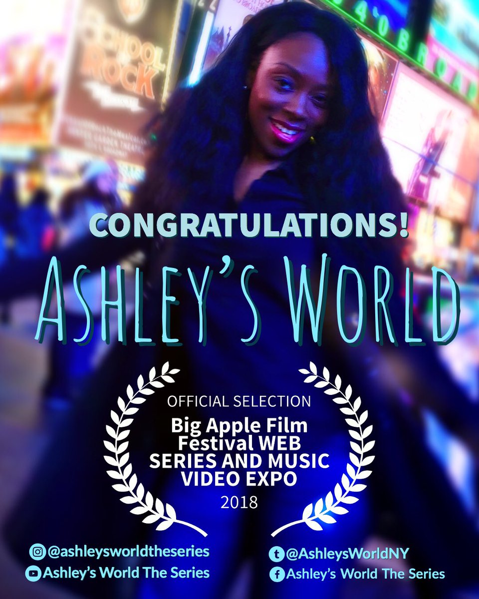 el_dom's tweet photo. Congratulations @AshleysWorldNY on getting into the @BigAppleFilm! Looking forward to seeing Season 2! https://t.co/ybBGZ1HqT7