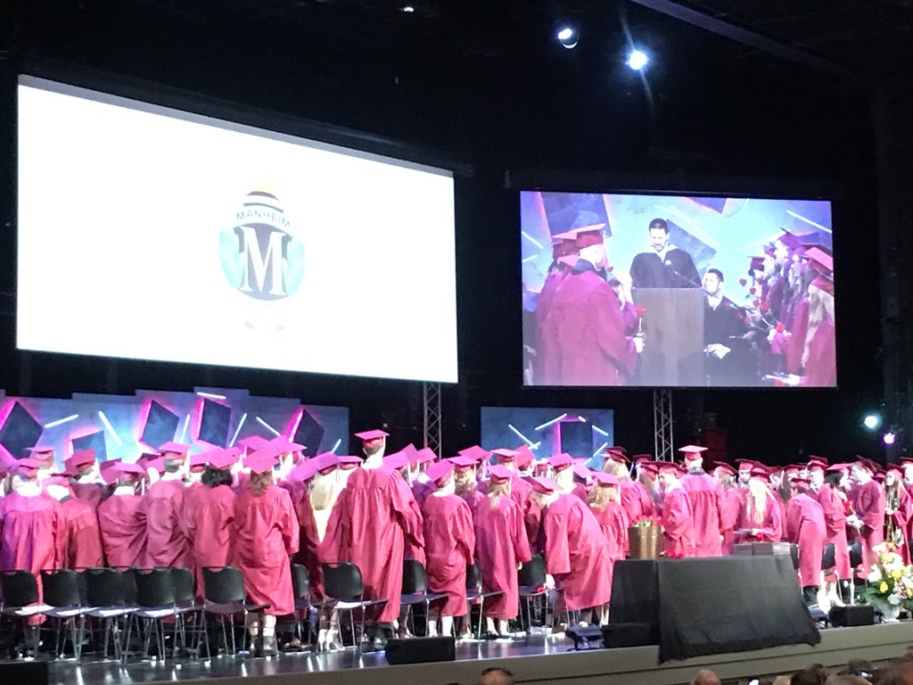ManheimCentral's tweet photo. Wonderful night at Manheim Central graduation! Congratulations class of 2018! Proud to be a Baron! https://t.co/U1ogSKihgB
