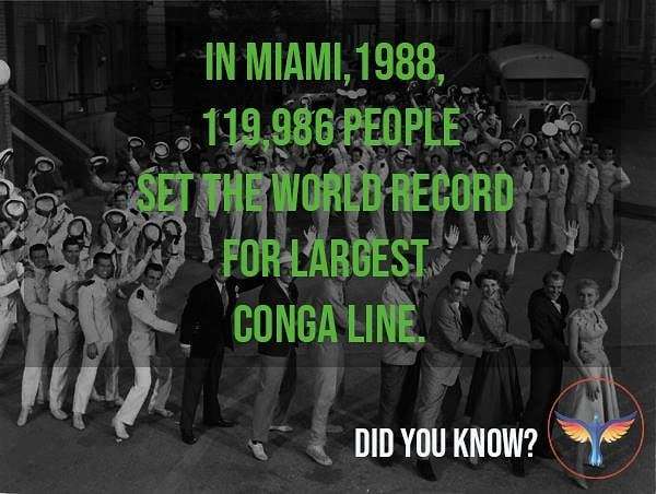 skyphoenix_ca's tweet photo. It's the weekend, time to party! Try to party as hard as the people of Miami did in 1988! #congaline #weekend #party #dance #facts #fun #miami #didyouknow #dancefacts #celebrate #friday #saturday #florida #record #worldrecord #worldofdance #dancingshoes https://t.co/ufGpCE7yYK https://t.co/jDuwXKZPyz