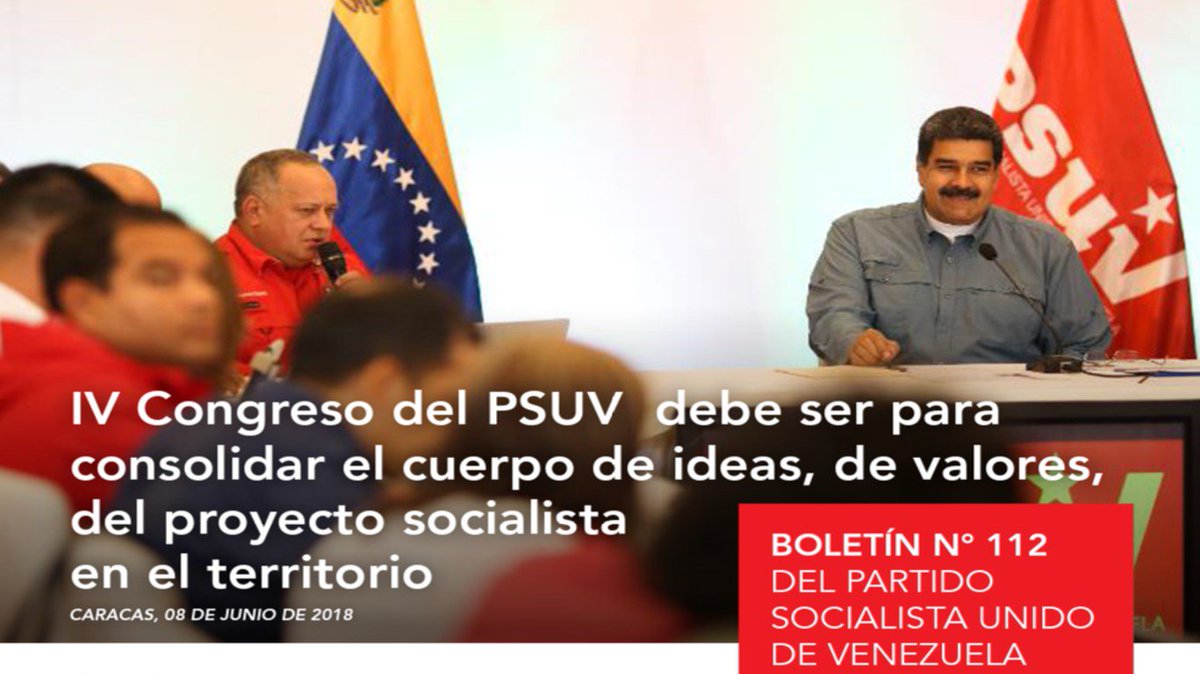 PartidoPSUV's tweet photo. 🇻🇪 IV Congreso del PSUV debe ser para consolidar el cuerpo de ideas, de valores, del proyecto socialista en el territorio ➡ Descarga, lee y comparte la edición Nº112 de nuestro #BoletínInformativo  AQUÍ https://t.co/ABybzezUEQ @NicolasMaduro @EduardoPinateS https://t.co/mrzYfTtRWp