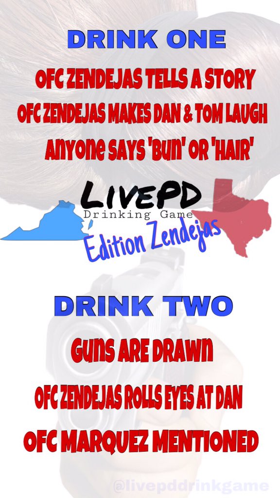 LivePD DrinkingGame on X: LivePD Drinking Game for Friday the 13th  #LivePDNation #livepd  / X