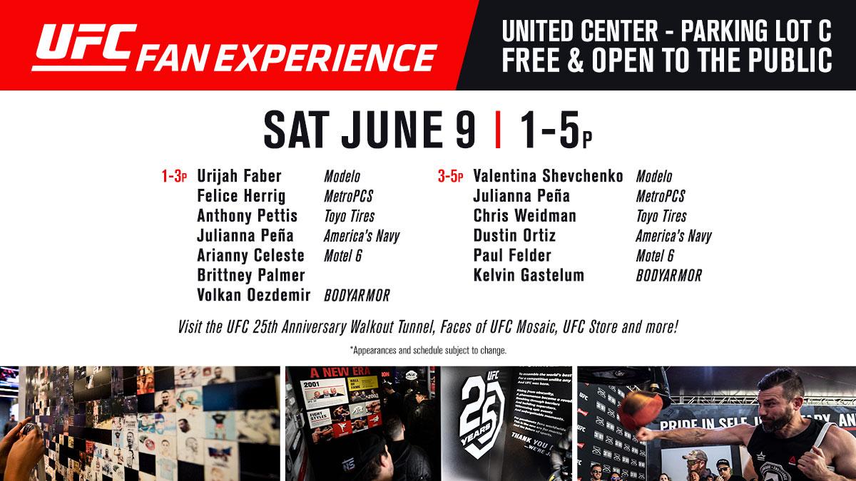 United Center Ready For Ufc225 Today Get Started With The Lot C Fan Fest Free And Open To The Public From 1 Pm 5 Pm