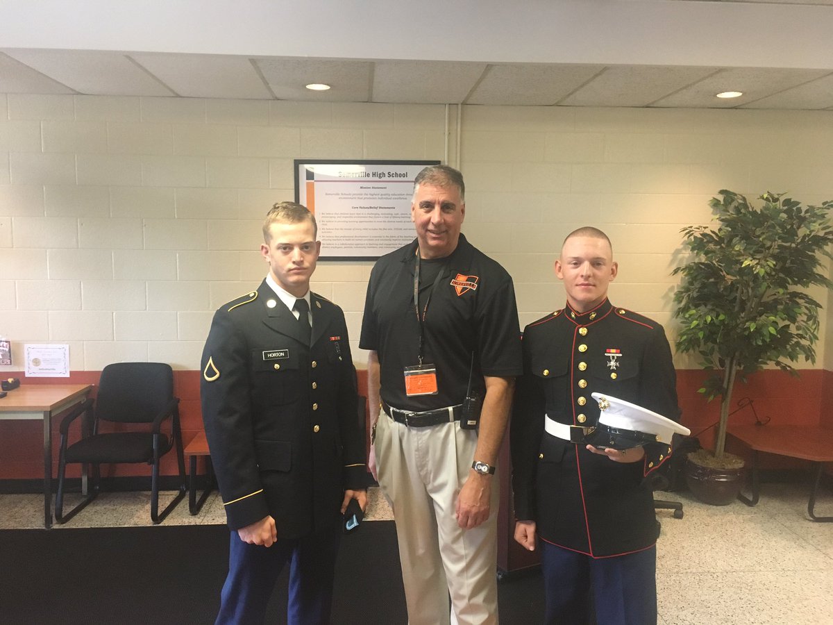 A message to Ville Varsity Baseball From Ville Security @ the Podium , SHS Family ,Max-U.S.Marine Corp, and Matt-U.S. Army, Good Luck on Sunday, you have work for this the past 3 years, everybody in the Ville is with You, remain Confident , Cool, &amp; Calm, bring it HOME! ALL VILLE!