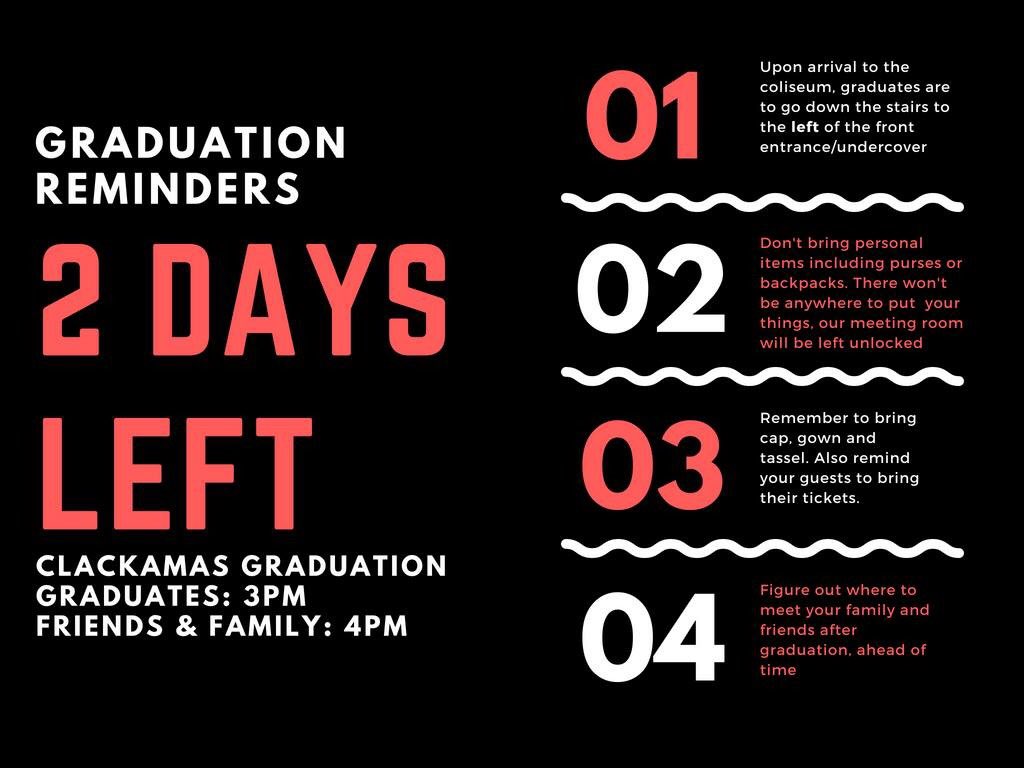 CHS Class of 2018 (@chsof_2018) on Twitter photo spaced out during grad rehearsal? Here are a few reminders for Sunday! spaced out during grad rehearsal? Here are a few reminders for Sunday!