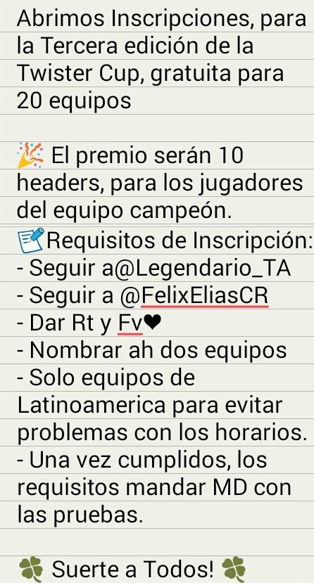 Abrimos Inscripciones!!!